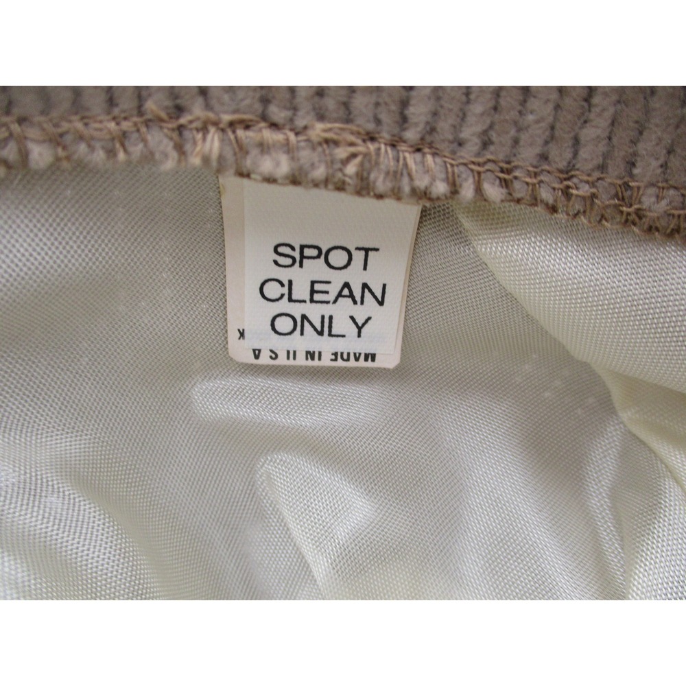 Vintage Union Made Tan Knit Cloche Hat Women Taupe Ribbed Brim Lined USA WPL 219 - Picture 6 of 10